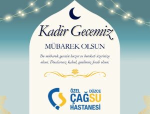ÇAĞSU HASTANESİ KADİR GECESİ REKLAM İLANI