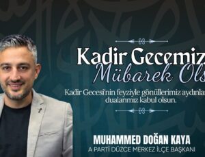 MUHAMMED DOĞAN KAYA KADİR GECESİ REKLAM İLANI