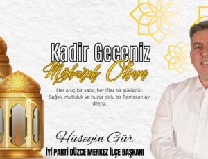 HÜSEYİN GÜR KADİR GECESİ REKLAM İLANI