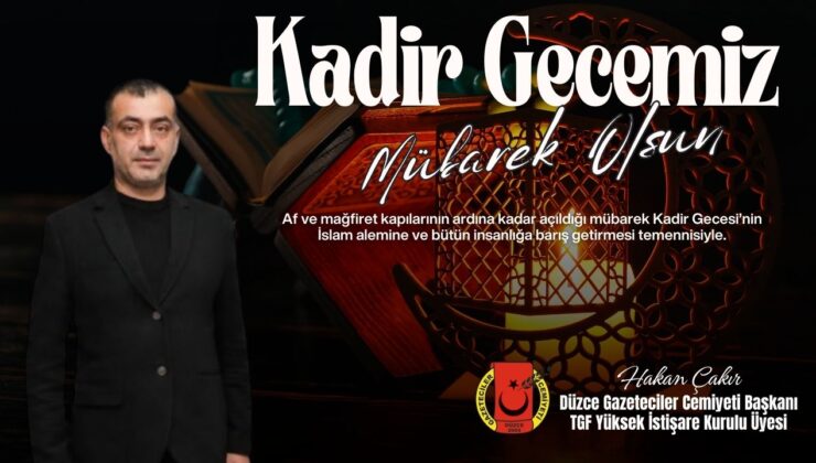 HAKAN ÇAKIR KADİR GECESİ REKLAM İLANI