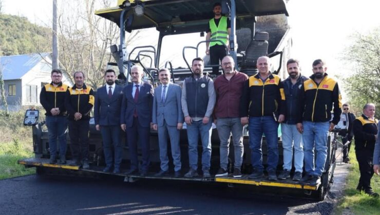 Düzce’de Asfalt Sezonu Gürcüçiftlik’te Başladı