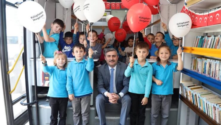 Gezici Kütüphane Bu Kez Gölyaka’daki Öğrencilerle Buluştu